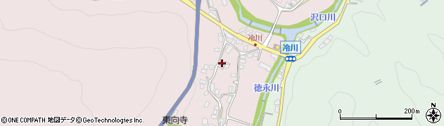 静岡県伊豆市冷川323周辺の地図