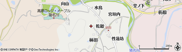 兵庫県川辺郡猪名川町林田家廻周辺の地図