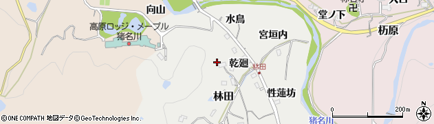 兵庫県猪名川町（川辺郡）林田（家廻）周辺の地図