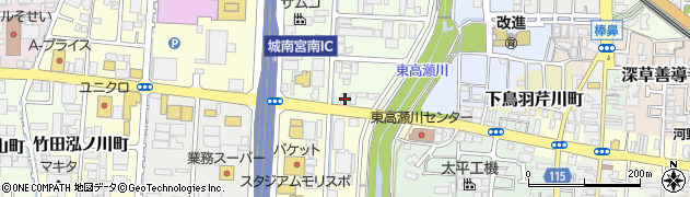 クリナップ京都営業所周辺の地図