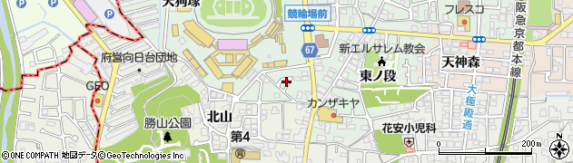京都府向日市寺戸町西ノ段周辺の地図