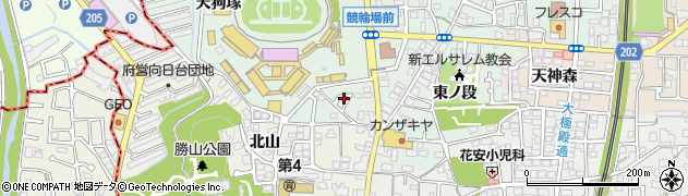 京都府向日市寺戸町（西ノ段）周辺の地図