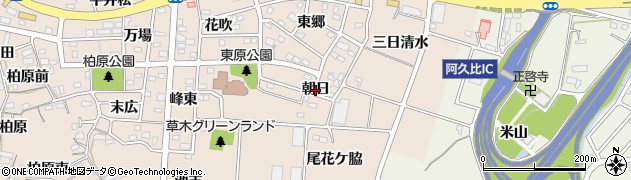 愛知県阿久比町（知多郡）草木（朝日）周辺の地図