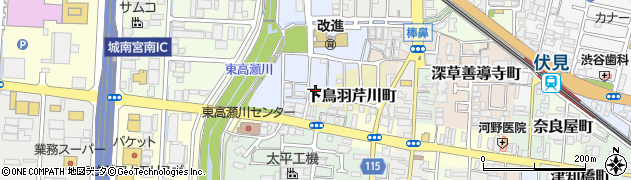 京都府京都市伏見区竹田狩賀町150周辺の地図