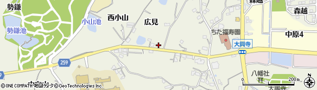 愛知県知多市大興寺平井293周辺の地図