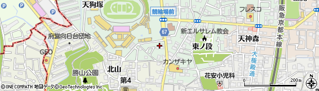 京都府向日市寺戸町西ノ段4周辺の地図