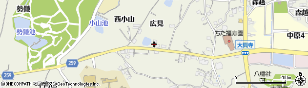 愛知県知多市大興寺平井295周辺の地図