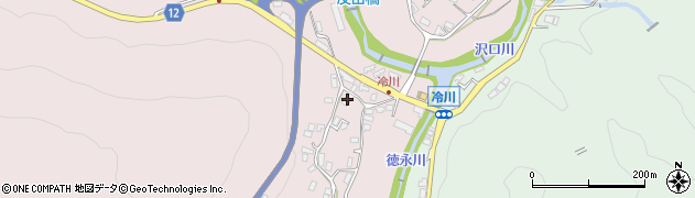 静岡県伊豆市冷川320周辺の地図