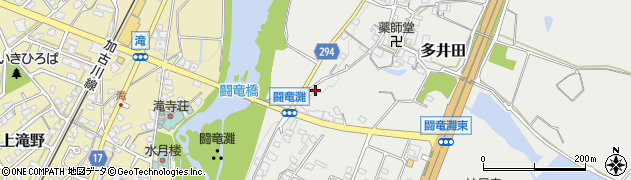 兵庫県加東市多井田496周辺の地図