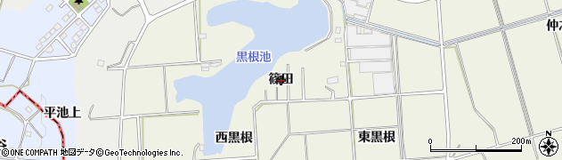 愛知県東浦町（知多郡）藤江（篠田）周辺の地図