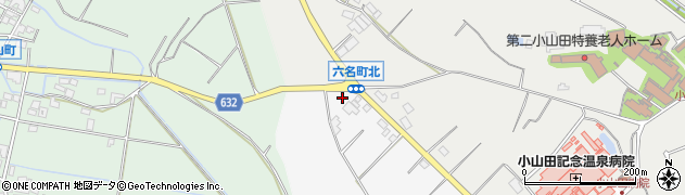 三重県四日市市六名町1081周辺の地図