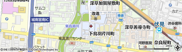 京都府京都市伏見区竹田狩賀町周辺の地図