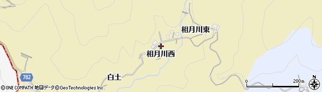 京都府宇治市西笠取（相月川西）周辺の地図