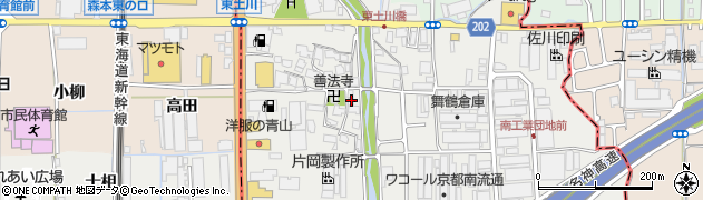 京都府京都市南区久世東土川町165周辺の地図