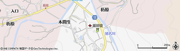 兵庫県川辺郡猪名川町木間生周辺の地図