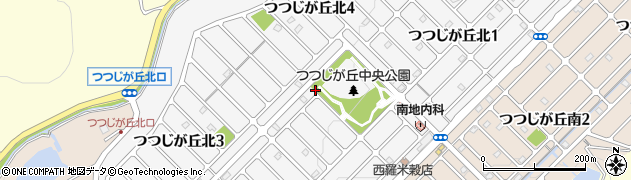 兵庫県三田市つつじが丘北周辺の地図