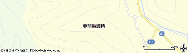 兵庫県姫路市夢前町護持周辺の地図