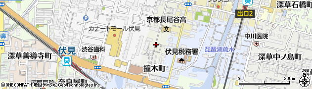 京都府京都市伏見区深草佐野屋敷町周辺の地図