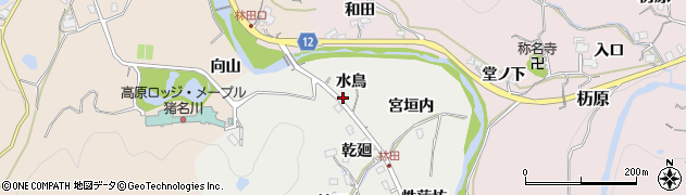 兵庫県猪名川町（川辺郡）林田（水鳥）周辺の地図