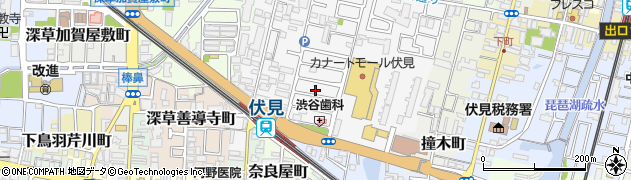 京都府京都市伏見区深草柴田屋敷町23周辺の地図