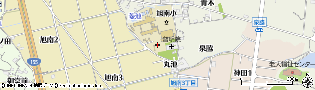 愛知県知多市金沢向山周辺の地図
