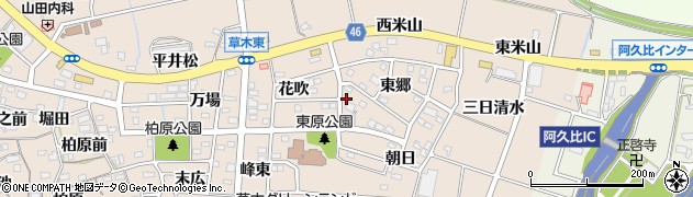 愛知県知多郡阿久比町草木東郷96周辺の地図