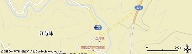 江与味製材株式会社周辺の地図