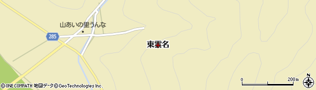 静岡県浜松市天竜区東雲名周辺の地図