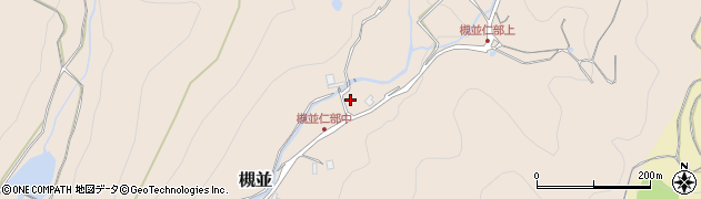 兵庫県猪名川町（川辺郡）槻並（間明田）周辺の地図