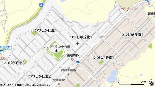 〒669-1348 兵庫県三田市つつじが丘北の地図