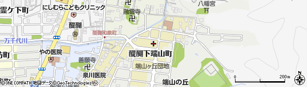 京都府京都市伏見区醍醐下端山町周辺の地図