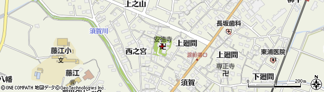安徳寺周辺の地図