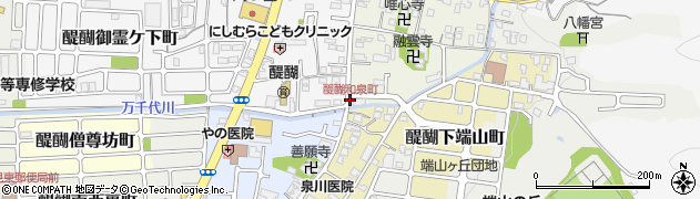 醍醐和泉町周辺の地図