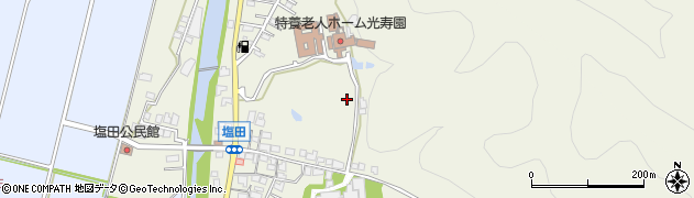 兵庫県姫路市夢前町塩田周辺の地図