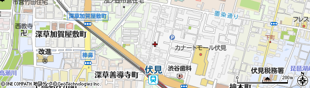 京都府京都市伏見区深草柴田屋敷町69周辺の地図