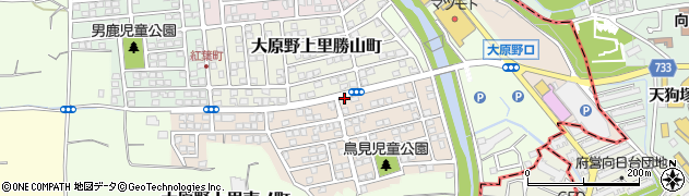 勝山町周辺の地図