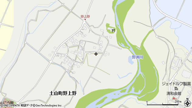 〒528-0224 滋賀県甲賀市土山町野上野の地図