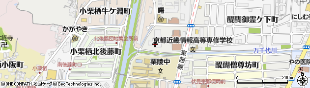 京都府京都市伏見区醍醐大構町33周辺の地図