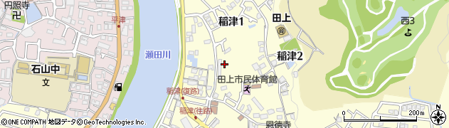滋賀県大津市稲津周辺の地図