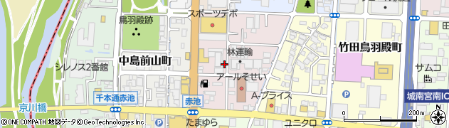 京都府京都市伏見区中島中道町周辺の地図