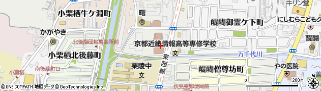 京都市消防局消防署　伏見消防署醍醐消防分署周辺の地図