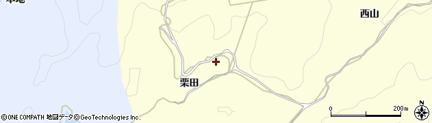愛知県岡崎市秦梨町（栗田）周辺の地図