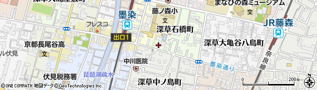 京都市南部障害者地域生活支援センターふかくさ周辺の地図