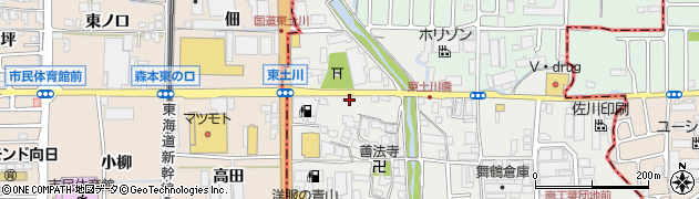 京都府京都市南区久世東土川町61周辺の地図