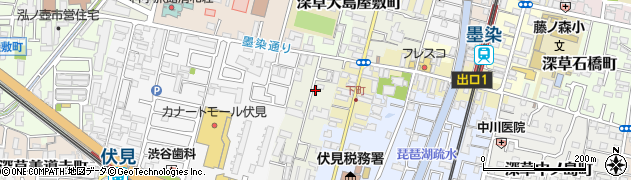 京都府京都市伏見区深草佐野屋敷町8周辺の地図