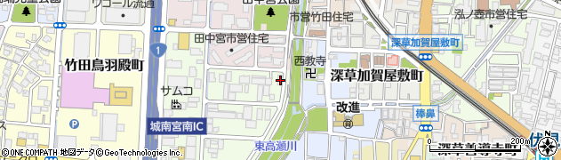 京都府京都市伏見区竹田藁屋町84周辺の地図