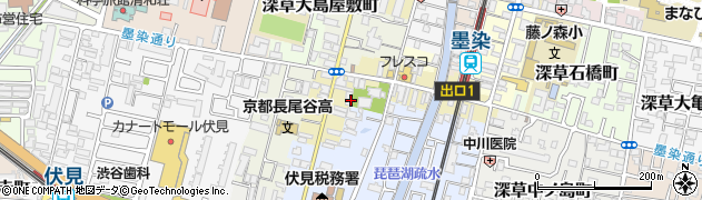 京都府京都市伏見区西桝屋町741周辺の地図