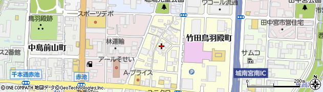 京都府京都市伏見区中島堀端町周辺の地図