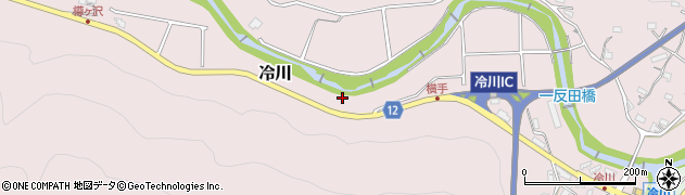 静岡県伊豆市冷川424周辺の地図