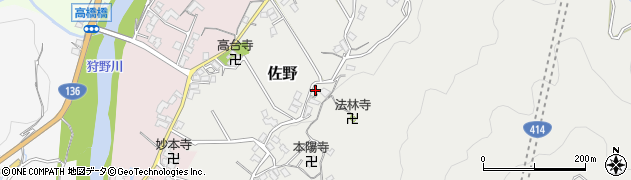 静岡県伊豆市佐野161周辺の地図